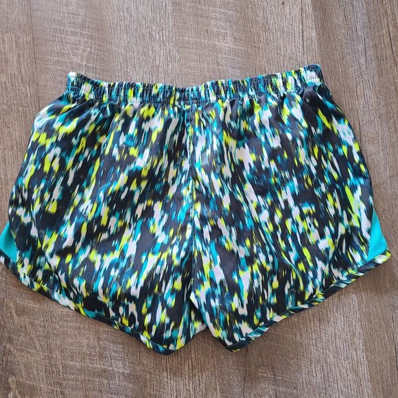 Nike Dri-Fit Running Shorts Blue Green Multicolored Women's Size S - Picture 3 of 10
